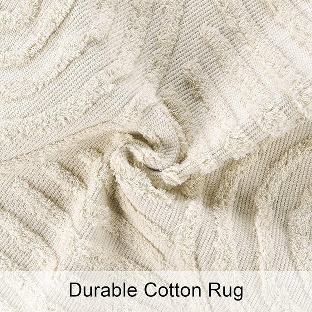 NEW Runner Rug 2x6, Beige Hallway Rug Runner Washable - Picture 4 of 7